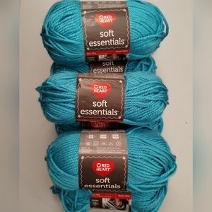 7 Brand New Red Heart Soft Essentials Yarn